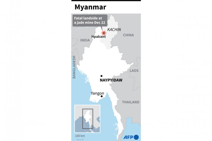 Tanah longsor melanda sebuah tambang batu giok di wilayah Myanmar bagian utara. Sedikitnya satu orang tewas dan 70 orang lainnya dilaporkan hilang.