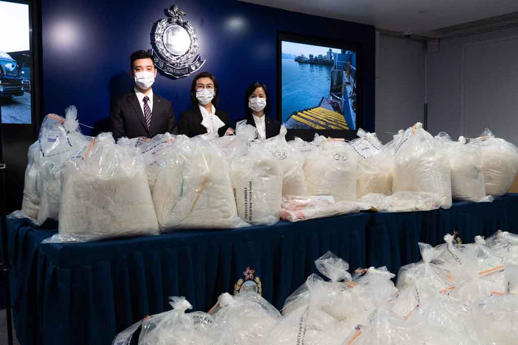Polisi Hong Hong berhasil menyita narkoba jenis ketamin seberat 1,3 ton senilai lebih dari USD108 juta (senilai Rp1,5 triliun). Ini merupakan rekor terbesar narkoba yang pernah disita oleh pihak berwenang Hong Kong.