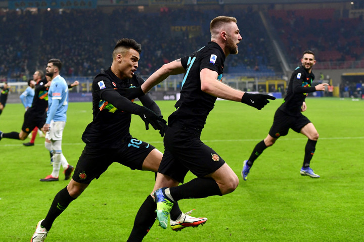 Gol kemenangan Inter dibuat Milan Skriniar di menit ke-67.