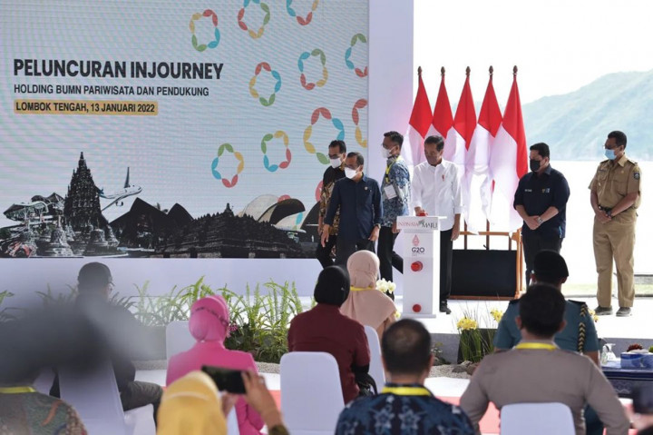 Foto: Jokowi Luncurkan Holding BUMN Pariwisata dan Pendukung