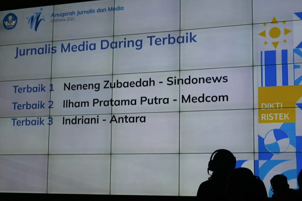 Jurnalis terbaik lainnya diraih Neneng Zubaedah dari Sindonews.com sebagai jurnalis media daring terbaik pertama. Kemudian, Indriani dari LKBN Antara sebagai jurnalis media daring terbaik ketiga.