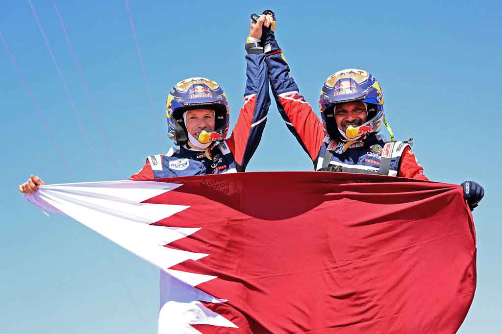 Al-Attiyah meraih gelarnya di Dakar saat reli ketahanan paling tangguh di dunia itu menjelajahi Amerika Selatan pada 2011, 2015, dan 2019, masing-masing dengan mengendarai Volkswagen, Mini, dan Toyota.
