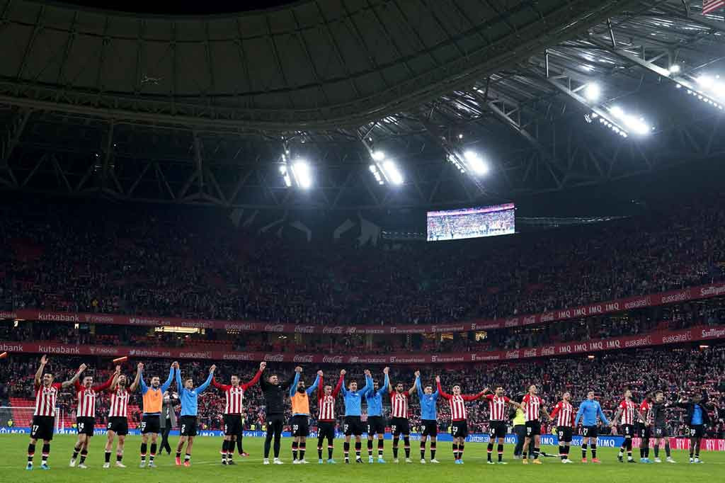 Athletic Bilbao melengkapi empat tim yang lolos ke semifinal Piala Raja, dengan tiga tim lainnya adalah Rayo Vallecano, Valencia dan Real Betis.