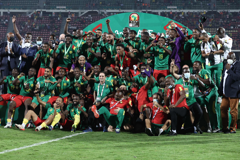 Dengan demikian, Kamerun menyusul empat negara lainnya sebagai tim paling seri finis tiga besar, yakni 10 kali.
