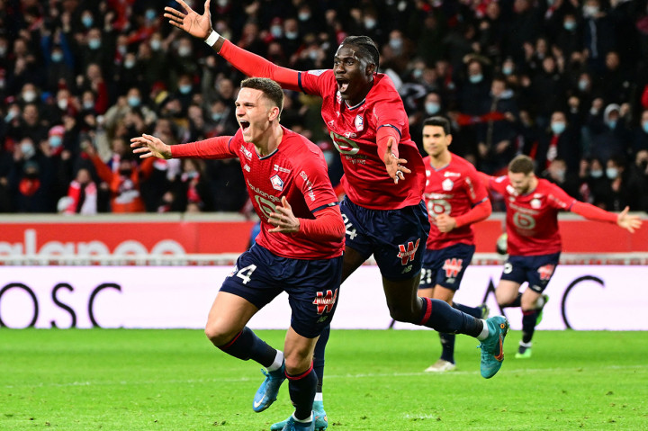 Lille sempat mencetak gol lewat aksi Sven Botman.