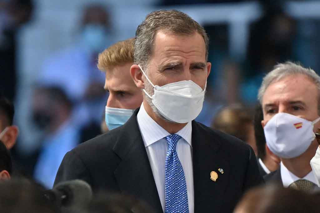 Raja Spanyol Felipe VI telah dites positif Covid-19, tetapi hanya mengalami gejala ringan, Rabu, 9 Februari 2022.