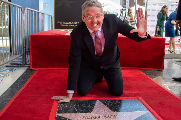 Sutradara Adam McKay menerima bintang di Hollywood Walk of Fame di Hollywood, California pada Kamis, 17 Februari 2022 waktu setempat. 