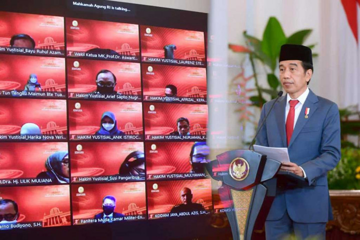 Transformasi hukum, menurut Presiden, menjadi tahapan penting pemberian pelayanan peradilan yang lebih baik bagi masyarakat pencari keadilan. 