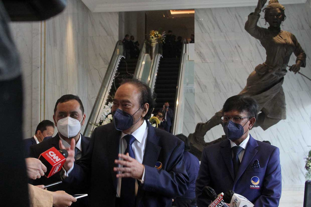 Ketua Umum (Ketum) Partai NasDem Surya Paloh berterima kasih kepada Presiden Jokowi yang telah menyempatkan diri meresmikan 'rumah' baru NasDem tersebut.