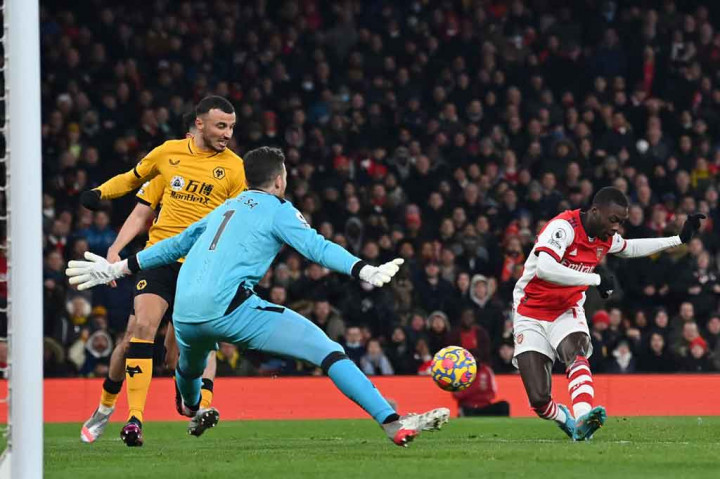 The Gunners akhirnya berhasil menyamakan kedudukan pada menit ke-82 lewat Nicolas Pepe yang menceploskan bola dari jarak dekat setelah menerima operan dari Eddie Nketiah. Kedudukan menjadi 1-1.