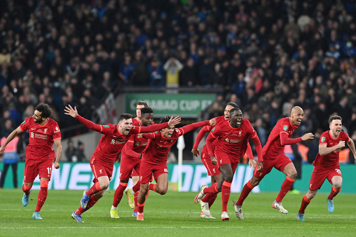 Seluruh penendang berhasil menunaikan tugasnya hingga babak sudden death. Ketika kedua kiper harus maju sebagai eksekutor, Liverpool jadi pemenang setelah tembakan Kepa Arrizabalaga melambung ke atas mistar.