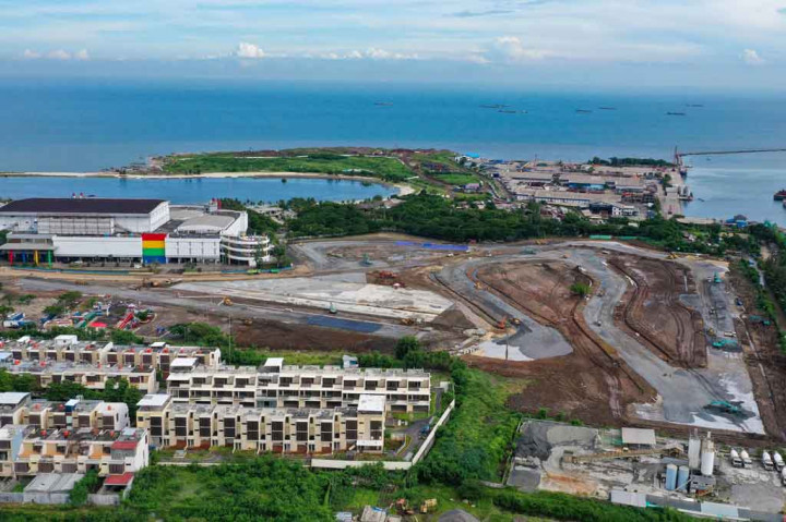 Communication Manager OC Jakarta E-Prix 2022, Melisa Sjach, mengatakan, sampai Jumat, 25 Februari 2022, progres pembangunan sirkuit Formula E telah mencapai 38,20 persen.