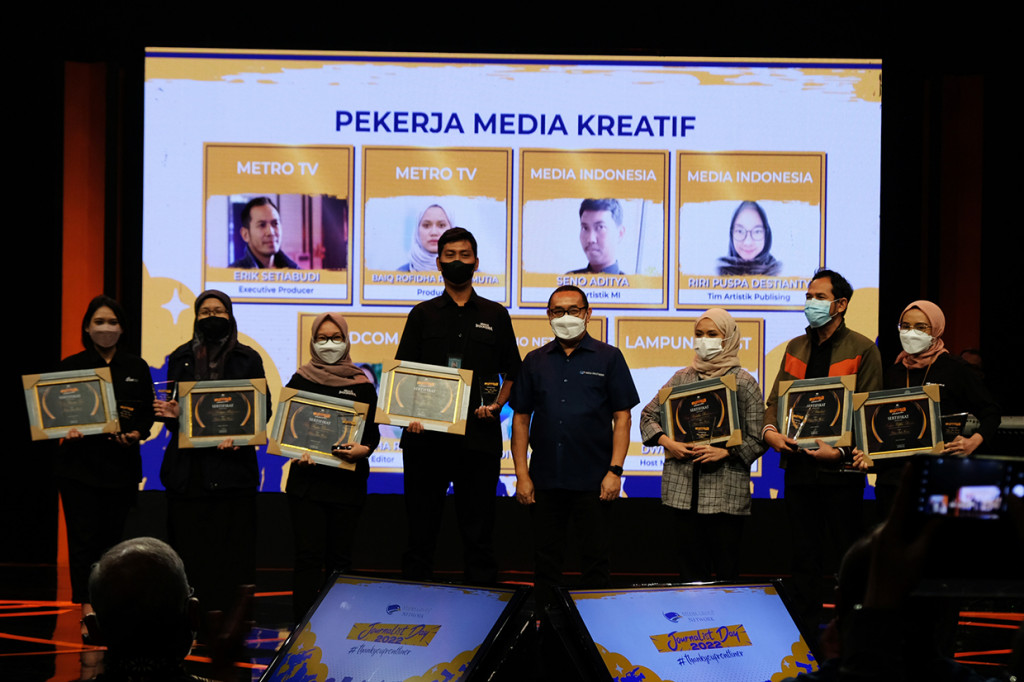 Media Group Network memberi apresiasi bagi jurnalis-jurnalis terbaiknya di Journalist Day 2022. 