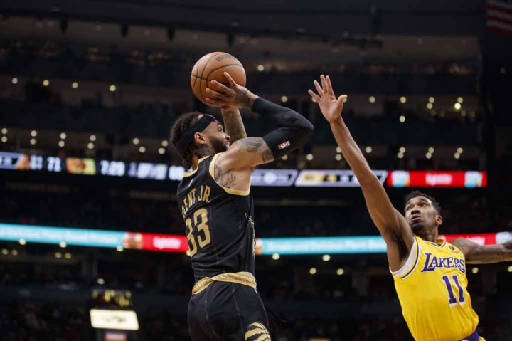 Gary Trent Jr. memperoleh 23 poin, Fred VanVleet 20 poin, Precious Achiuwa dan Pascal Siakam 17 poin sementara Raptors harus merelakan rentetan kemenangan mereka berakhir di angka lima laga.