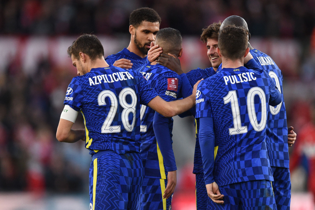 Chelsea berhasil lolos ke semifinal Piala FA 2021/2022 usai mengalahkan Middlesbrough 2-0 pada pertandingan perempat final Piala FA. 