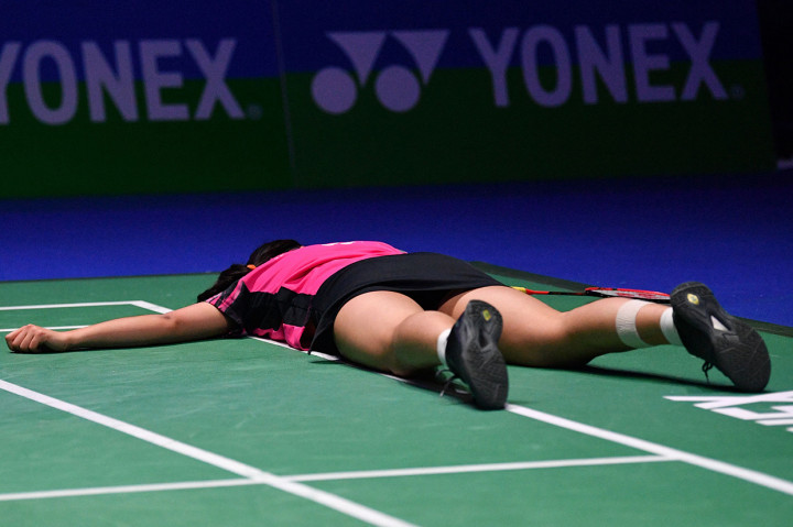 Akane mengalahkan wakil Korea, An Seyoung pada final di Utilita Arena, Minggu, 20 Maret 2022.
