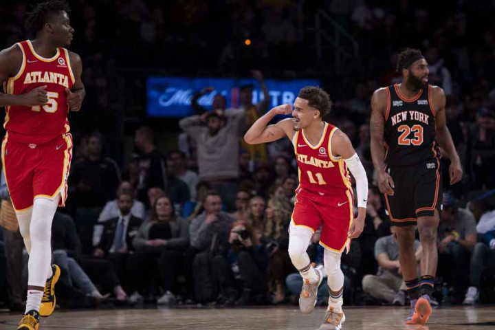 Trae Young mengemas 45 poin dan delapan assist untuk membawa Atlanta Hawks bangkit dari ketertinggalan dan menang 117-111 atas New York Knicks di Madison Square Garden, Rabu, 23 Maret 2022 WIB.
