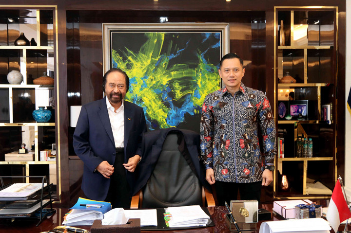 AHY mengaku ingin berdiskusi dengan Surya Paloh dan para elite Nasdem soal isu-isu kebangsaan dan kesepakatan menghadapi pemilu kedepan.