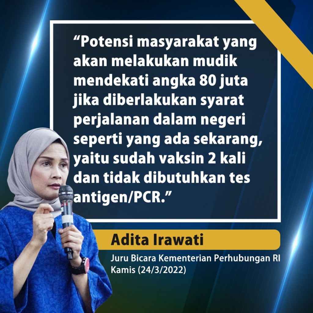 Ini Syarat Perjalanan Mudik Lebaran Jika Belum Booster