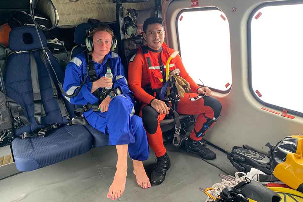 Sementara itu instrukturnya, wanita Norwegia berusia 35 tahun Kristine Grodem, diselamatkan pada hari Kamis, 7 April 2022, dan dirawat di rumah sakit dalam kondisi stabil.