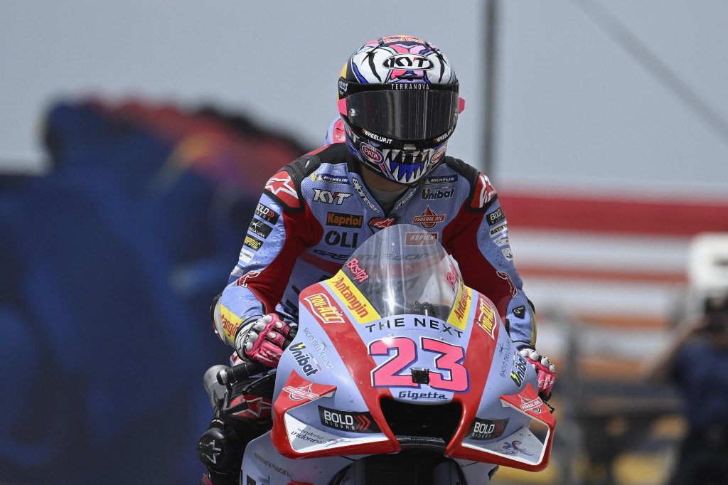 Pembalap Gresini Racing Enea Bastianini menjadi pemenang balapan MotoGP Amerika Serikat 2022.