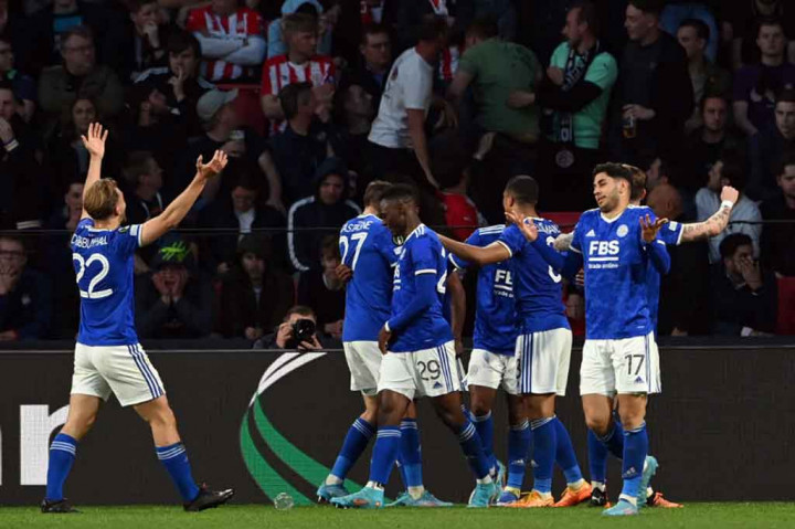 Kemenangan itu membuat Leicester City unggul 2-1 secara agregat atas PSV Eindhoven, setelah pada leg pertama di Stadion King Power, pekan lalu, kedua tim bermain imbang tanpa gol.