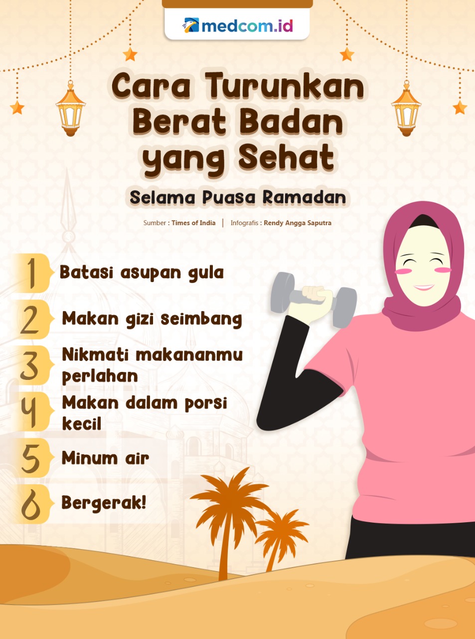 Cara Turunkan Berat Badan yang Sehat Selama Puasa Ramadan
