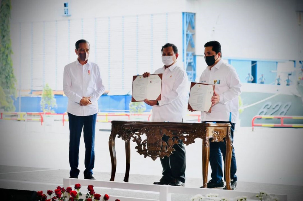 Selain itu dilakukan juga Penandatanganan kerja sama antara Kemenhan dan Kementerian BUMN untuk mendorong peningkatan peran BUMN dalam pemenuhan alpalhankam serta peningkatan tingkat komponen dalam negeri untuk produksi alat pertahanan dan keamanan.