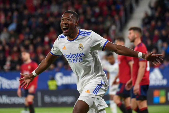 David Alaba membuka keunggulan tim tamu saat pertandingan memasuki menit ke-12 dengan menyambar bola rebound tendangannya yang sempat diblok kiper Osasuna Sergio Herrera.