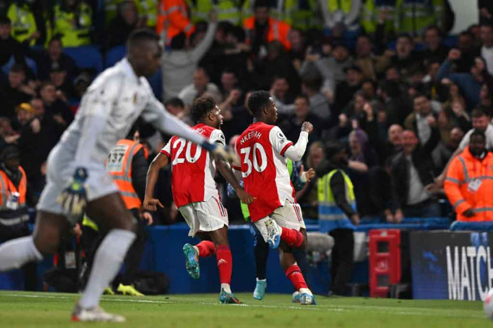 Nketiah memulihkan keunggulan tim tamu pada menit ke-57, memanfaatkan kesalahan pertahanan Chelsea berikutnya untuk mengubah kedudukan menjadi 3-2.