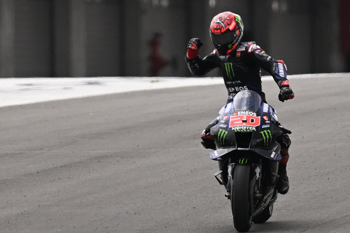 Rider Yamaha itu tampil mendominasi MotoGP Portugal 2022 di Sirkuit internasional Algarve pada Minggu, 24 April 2022.
