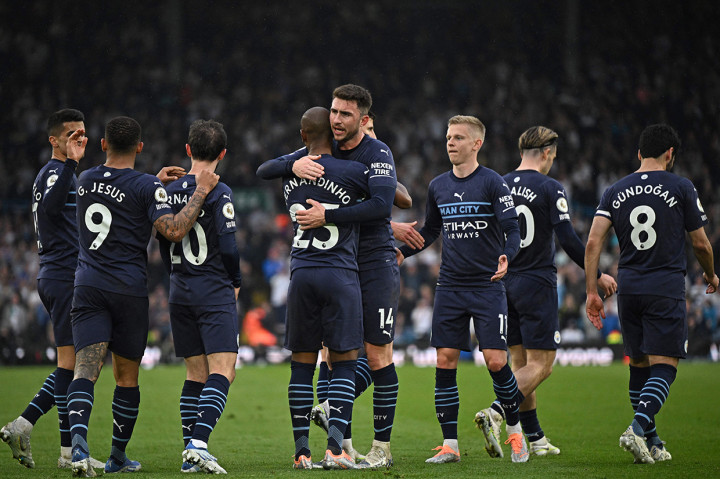 Manchester City meraih kemenangan atas Leeds United pada lanjutan Premier League atau kompetisi kasta tertinggi Liga Inggris 2021-2022. 