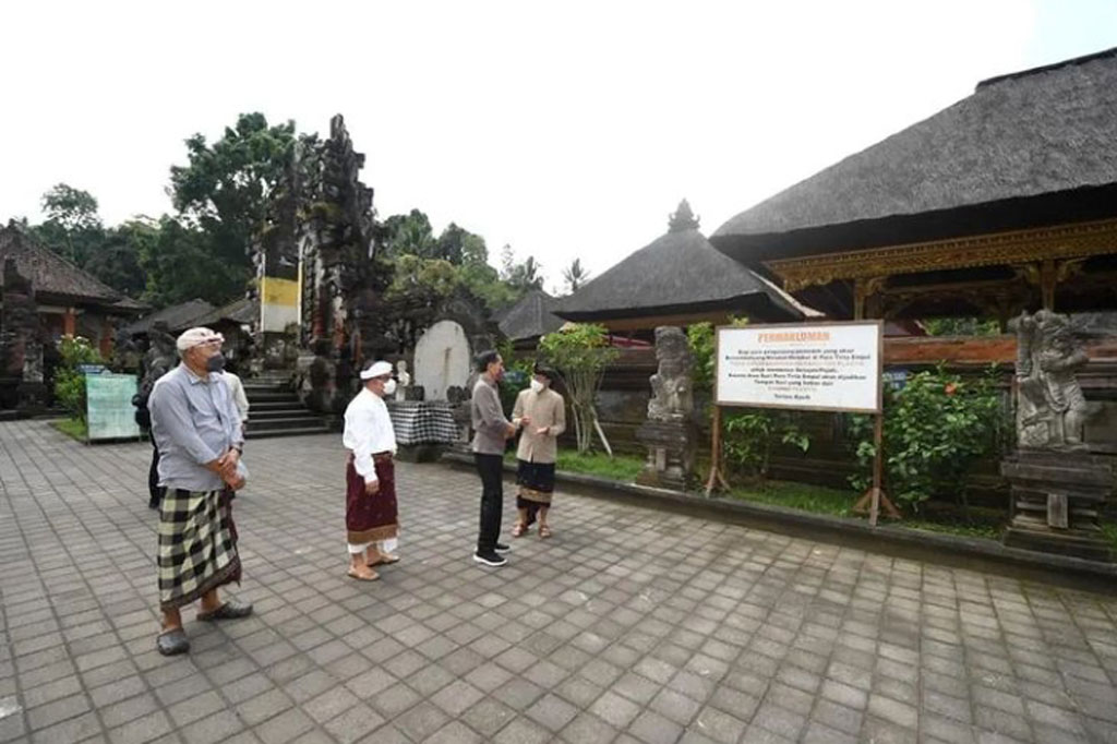 Pura Tirta Empul termasuk dalam lanskap subak dan pura daerah aliran sungai (DAS) Pakerisan dan telah ditetapkan dalam daftar warisan dunia. Oleh karena itu, Jokowi mendorong seluruh pihak untuk bersama-sama memelihara salah satu aset negara ini.