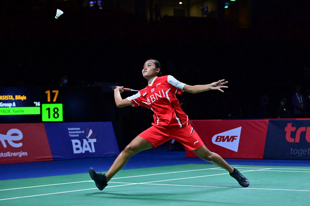 Tim Indonesia berhasil menang telak atas Prancis 5-0 dalam babak kualifikasi Grup A Uber Cup 2022. Kepastian tersebut diraih tunggal ketiga Bilqis Prasista.