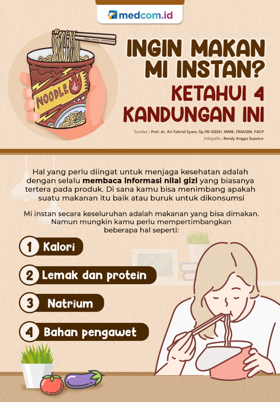 Ingin Makan Mi Instan? Ketahui 4 Kandungan Ini