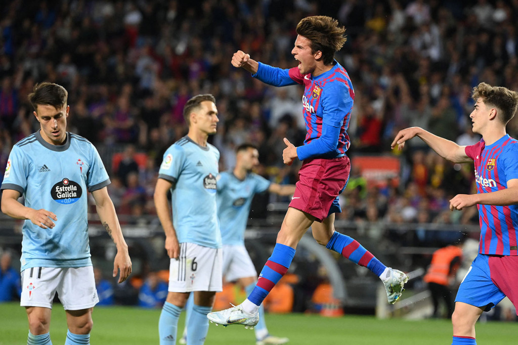 Riqui Puig sempat menjebol gawang Celta Vigo pada menit ke-77, tetapi gol itu dianulir wasit karena berbau offside.