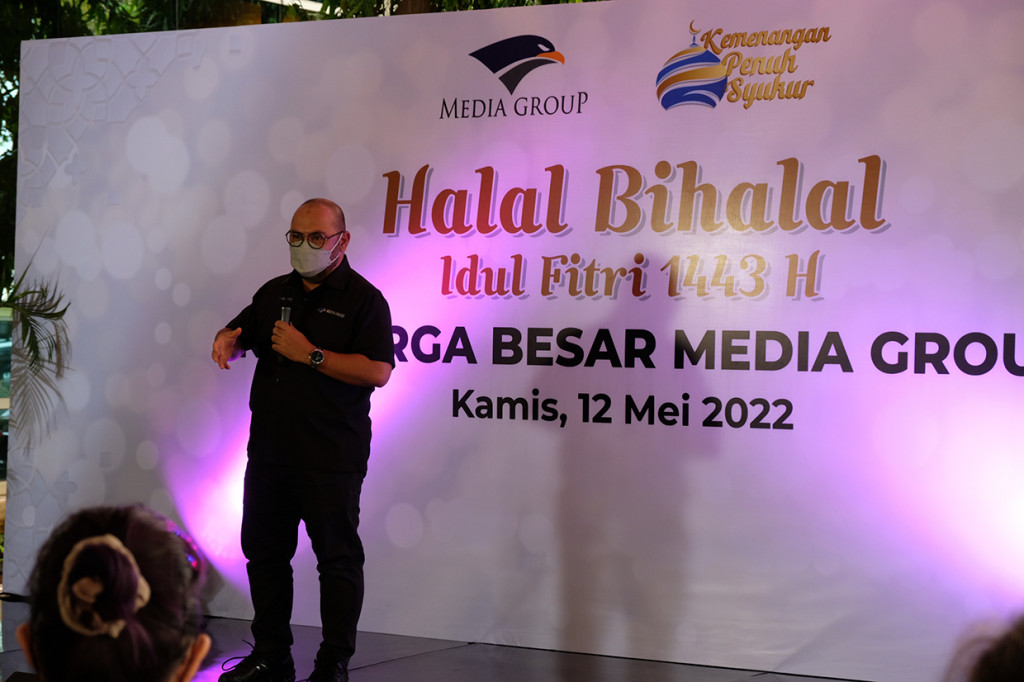 Halalbihalal dibuka dengan sambutan dari CEO Media Group, M Mirdal Akib. Acara ini juga dihadiri Ustaz Eric Yusuf yang memberikan tausiah singkat tentang kemenangan hari raya yang sesungguhnya.