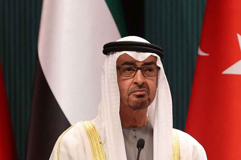Penguasa lama de facto UEA Sheikh Mohamed bin Zayed Al Nahyan, terpilih sebagai presiden baru UEA, Sabtu, 14 Mei 2022,  sehari setelah kematian mantan pemimpin Sheikh Khalifa.