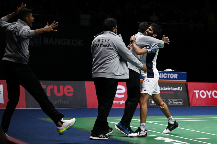 Kepastian India menjadi juara setelah Srikanth Kidambi mengalahkan Jonatan Christie dua gim langsung 21-15 dan 23-21 di pertandingan ketiga.