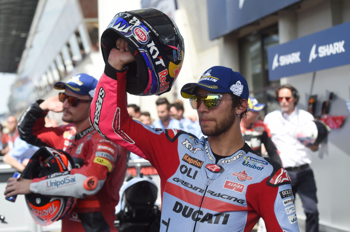 Rider Gresini Racing Enea Bastianini menjuarai MotoGP Prancis 2022 di Sirkuit Le Mans, Minggu, 15 Mei 2022. 