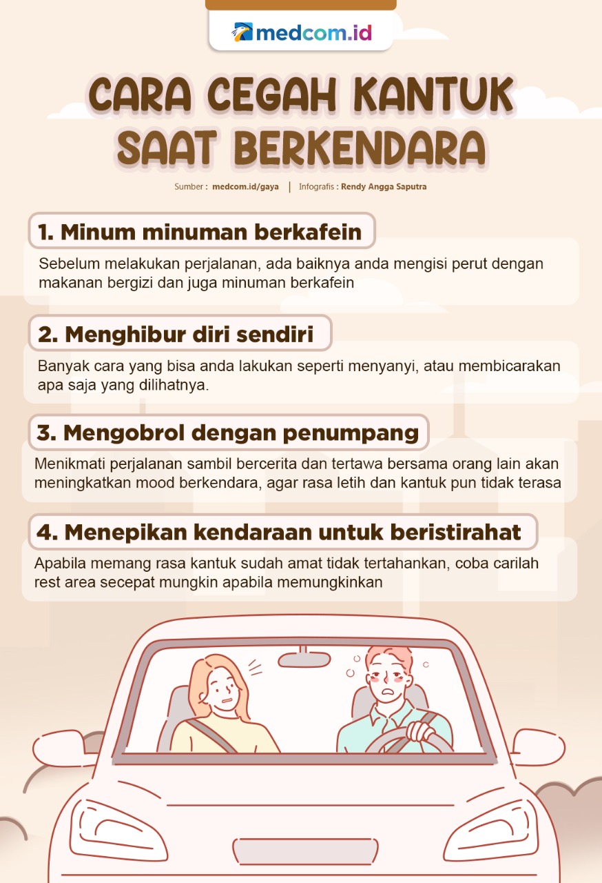 Ini Cara Cegah Kantuk Saat Berkendara