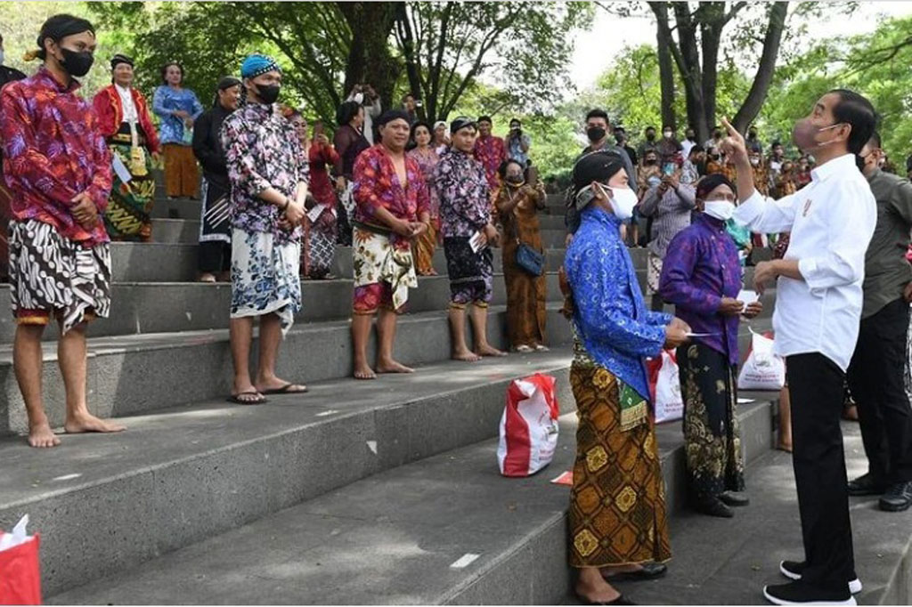 Presiden menginginkan Taman Balekambang yang telah direvitalisasi ini dapat menjadi pusat kebudayaan.