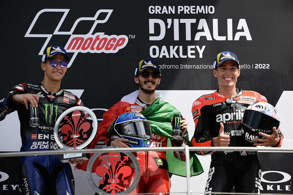 Posisi podium didapat oleh rider Aprilia, Aleix Espargaro. Posisi lima besar dilengkapi oleh Marco Bezzecchi dan Johann Zarco.