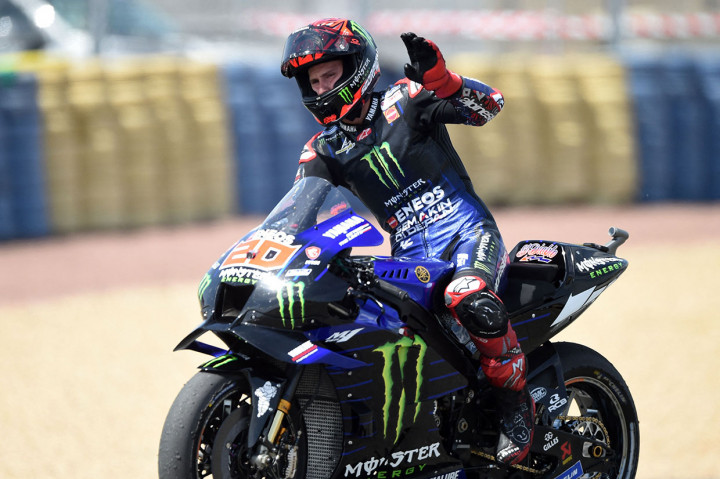 Quartararo sejauh ini sudah enam kali juara GP dan meraih 14 kali podium sejak tampil bersama Yamaha pada musim 2021.