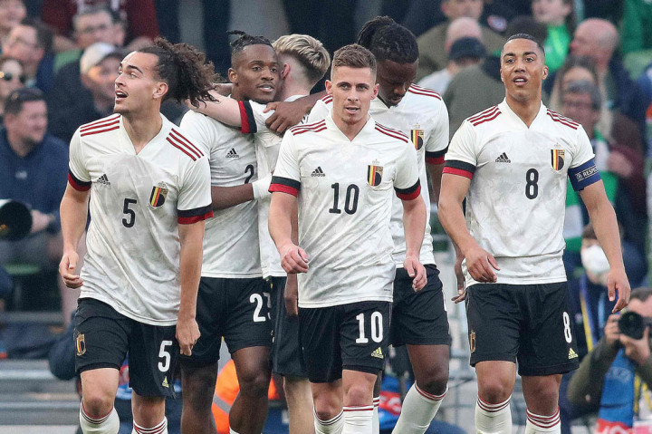 Belgia akhirnya mampu memperkecil ketertinggalan pada menit 90+3 lewat Michy Bathsuayi menyambut umpan silang Toby Alderweireld. Skor berubah menjadi 1-4 yang bertahan hingga peluit panjang berbunyi.