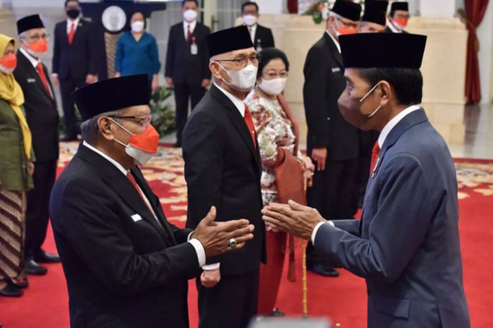 Susunan Dewan Pengarah BPIP periode 2022-2027 yang dilantik masing-masing, yakni Megawati Soekarnoputri sebagai Ketua, Try Sutrisno sebagai Wakil Ketua, serta Wisnu Baawa Tenaya sebagai Sekretaris.