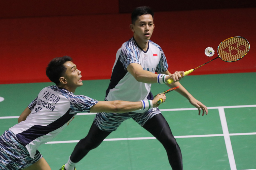 Ganda putra Indonesia, Fajar Alfian/Muhammad Rian Ardianto, melaju ke perempat final Indonesia Masters 2022.
