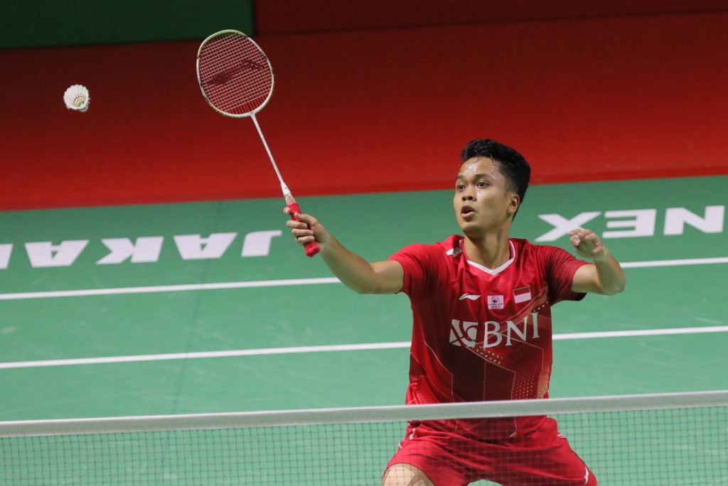 Tunggal putra Anthony Sinisuka Ginting menambah daftar wakil Merah Putih yang lolos ke perempat final Indonesia Masters 2022.
