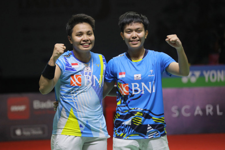 Di partai final, Minggu, Apriyani/Fadia akan menantang unggulan teratas dari Tiongkok yang juga peraih perak Olimpiade Tokyo, Chen Qing Chen/Jia Yi Fan.