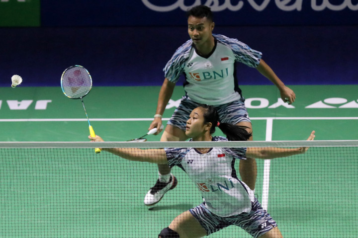 Rehan/Lisa gagal melangkah ke babak selanjutnya setelah kalah tiga gim dengan skor 13-21, 21-16, 17-21 selama 60 menit.